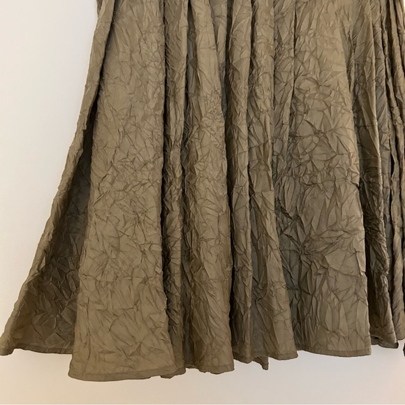 Charles Nolan Pleated Silk Midi Skirt - Picture 5 of 9